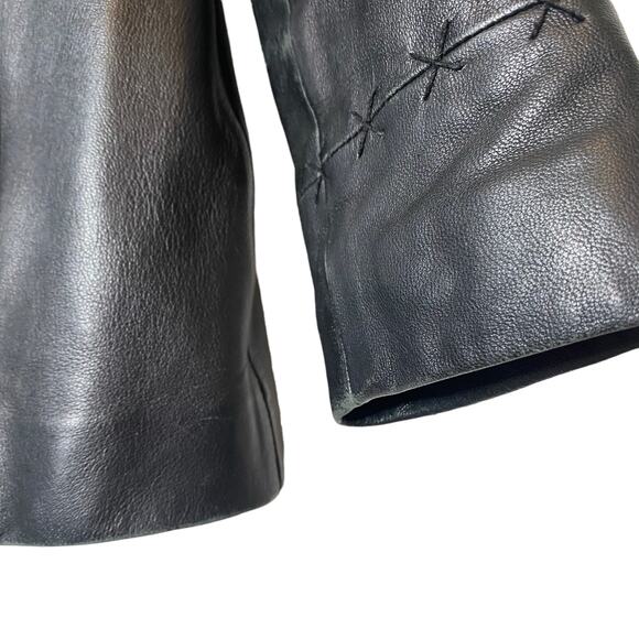 Caslon Vintage Leather Black Jacket - Picture 10 of 13